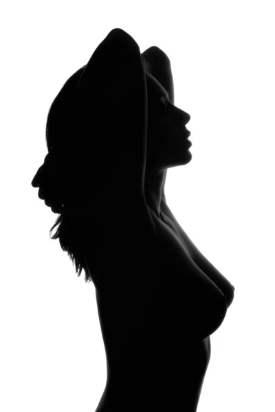 Sexig naken ung kvinna — Stockfoto