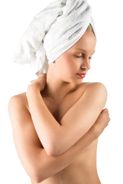 stock image Girl with towel