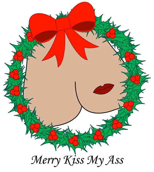 stock vector Merry Kiss My...